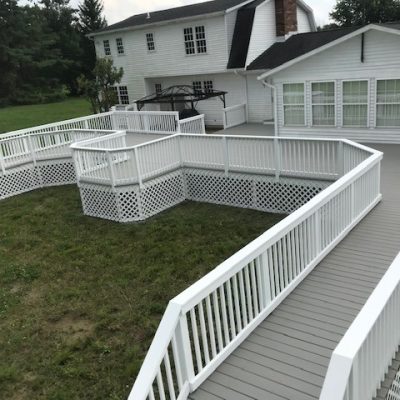 Fresh painted house deck in New Haven